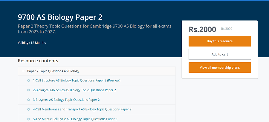 AS-biology-Topic-Questions